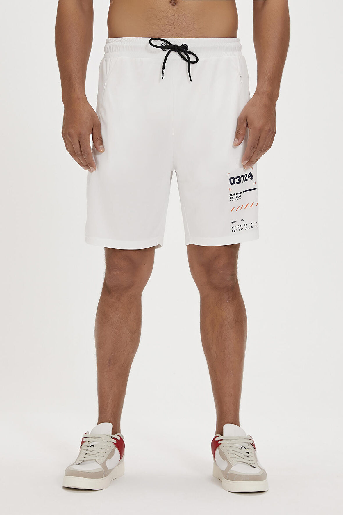 Diego Beyaz Erkek Şort