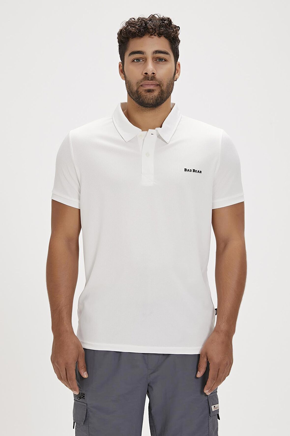 Berry Beyaz Polo Yaka Erkek Tişört