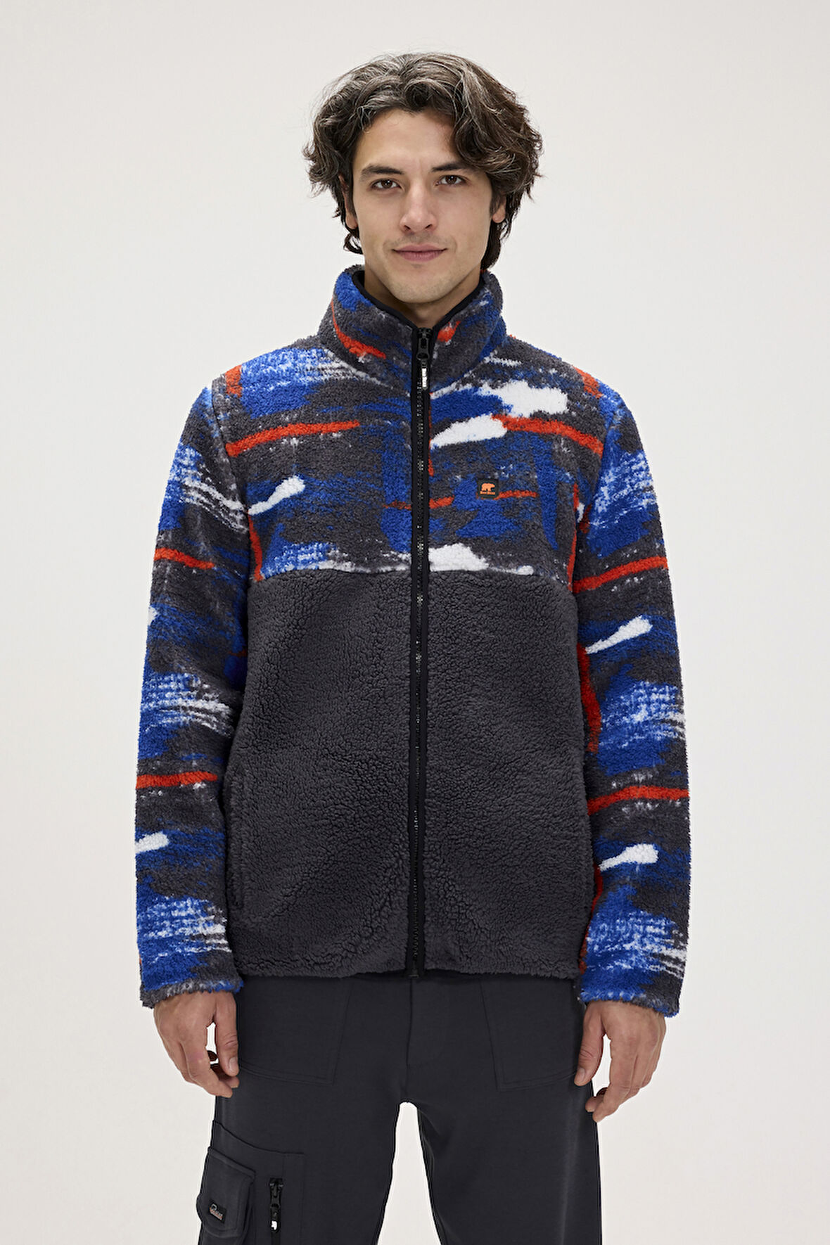 Vernon Asfalt Erkek Full-Zip Polar Sweatshirt