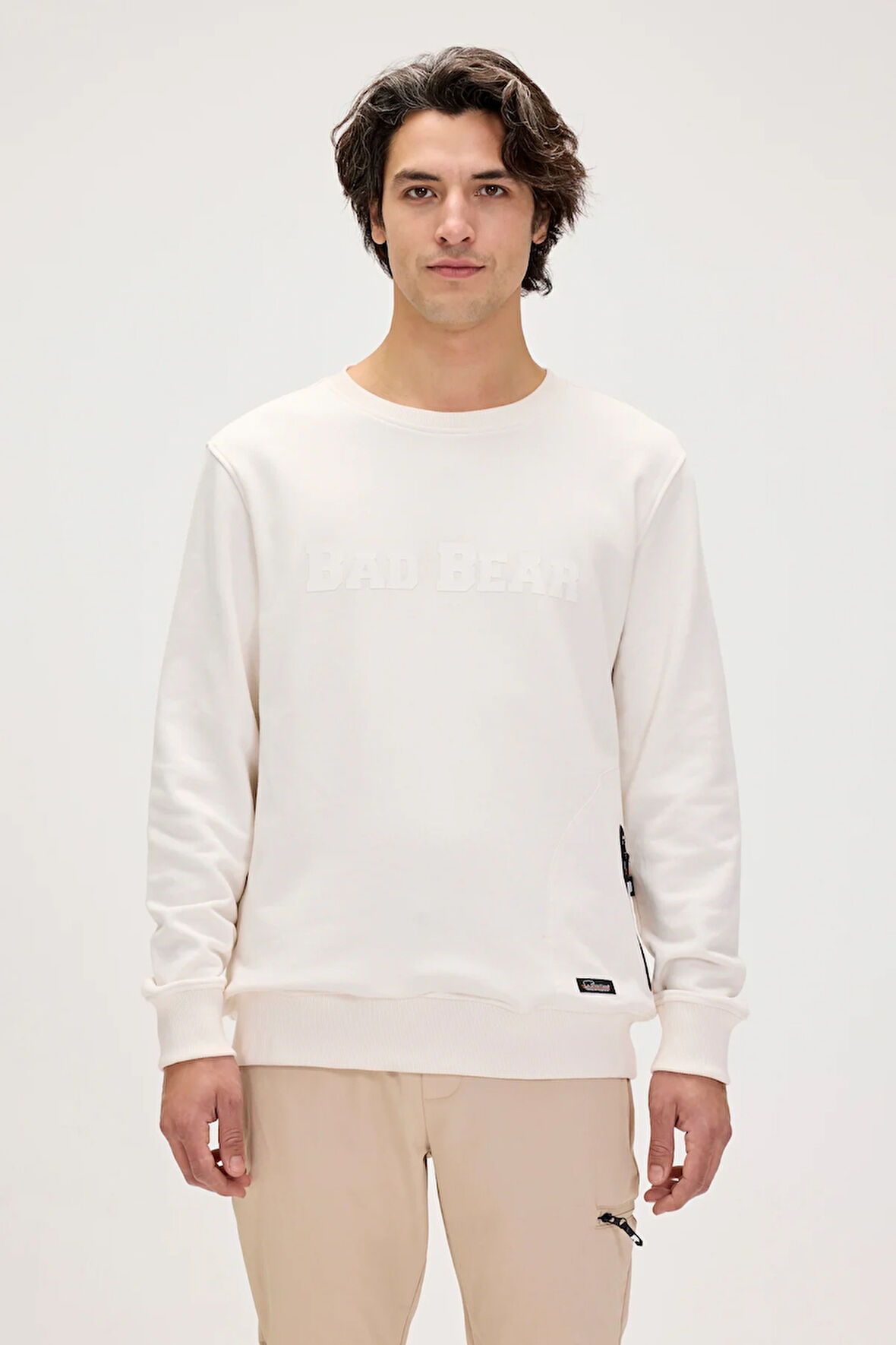 Marlow Beyaz Erkek Sweatshirt