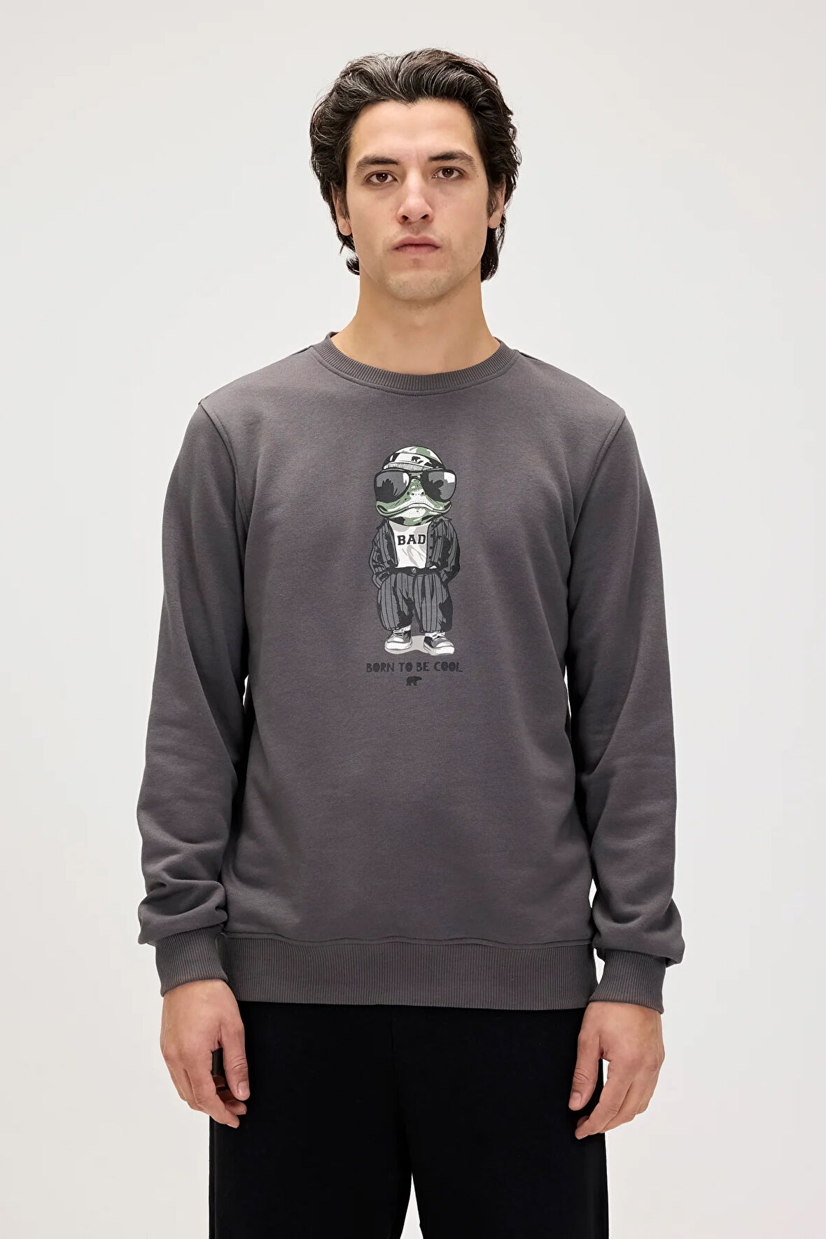Gator Asfalt Erkek Baskılı Sweatshirt