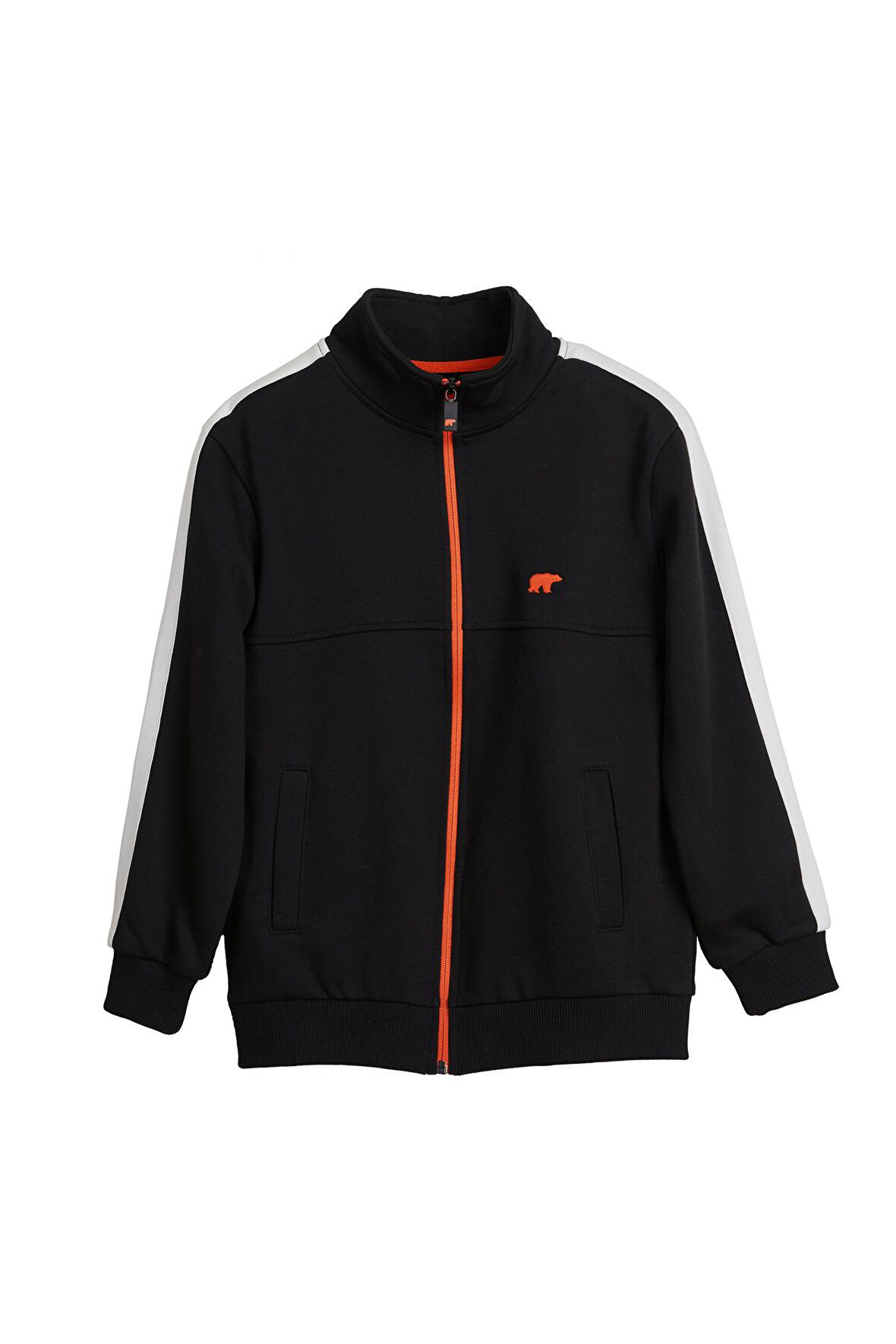 Harvey Siyah Çocuk Full-Zip Sweatshirt 