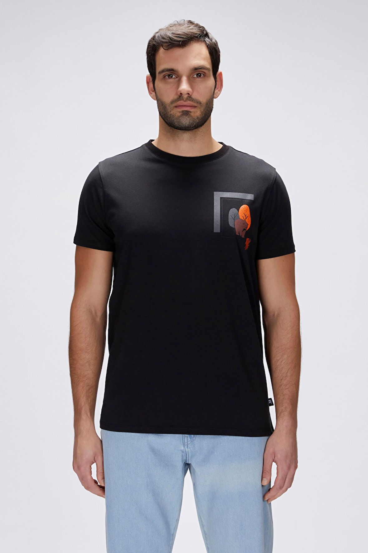 Bad Bear Bain Siyah Erkek Baskılı Tişört