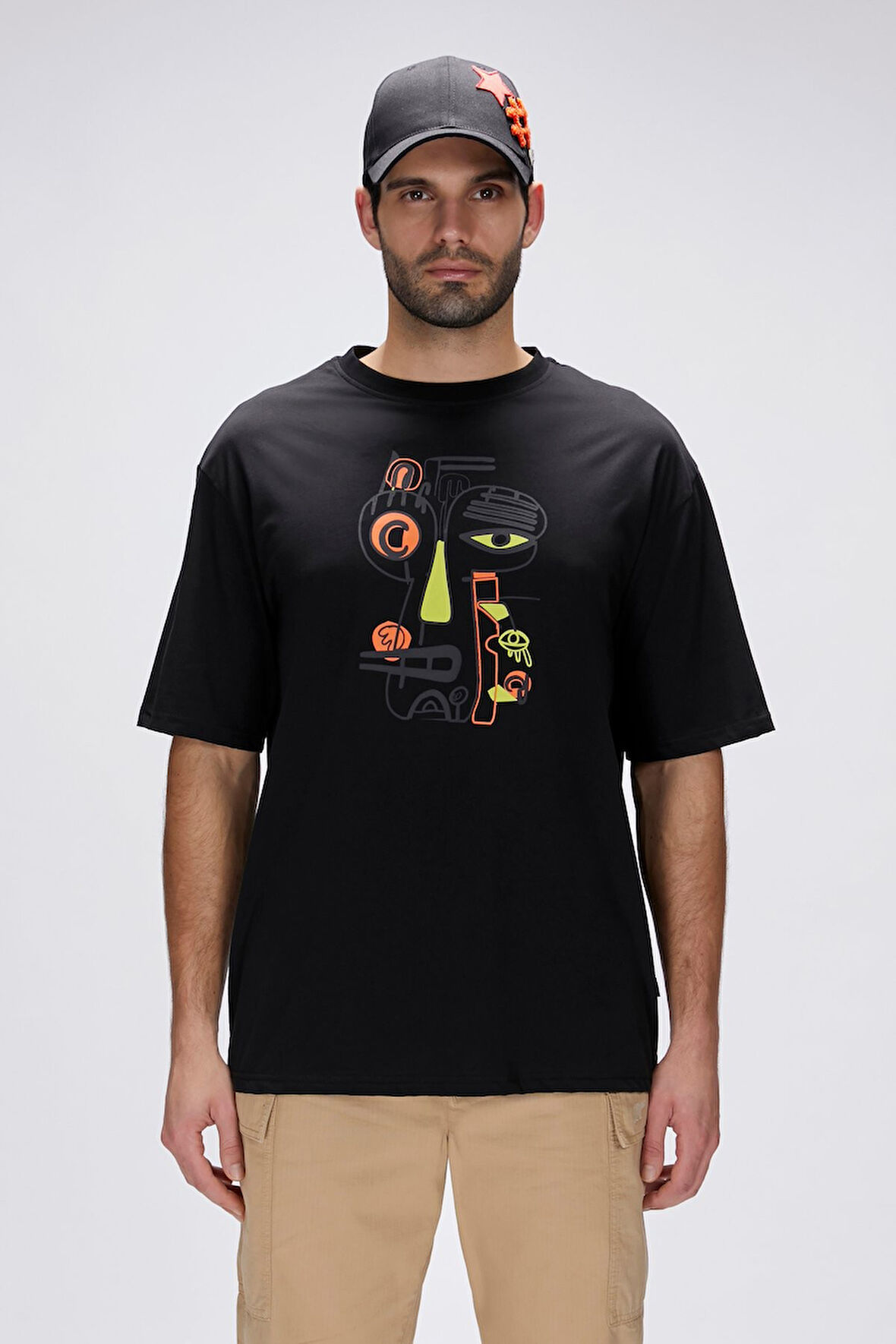 Bad Bear Collis Siyah Erkek Baskılı Tişört