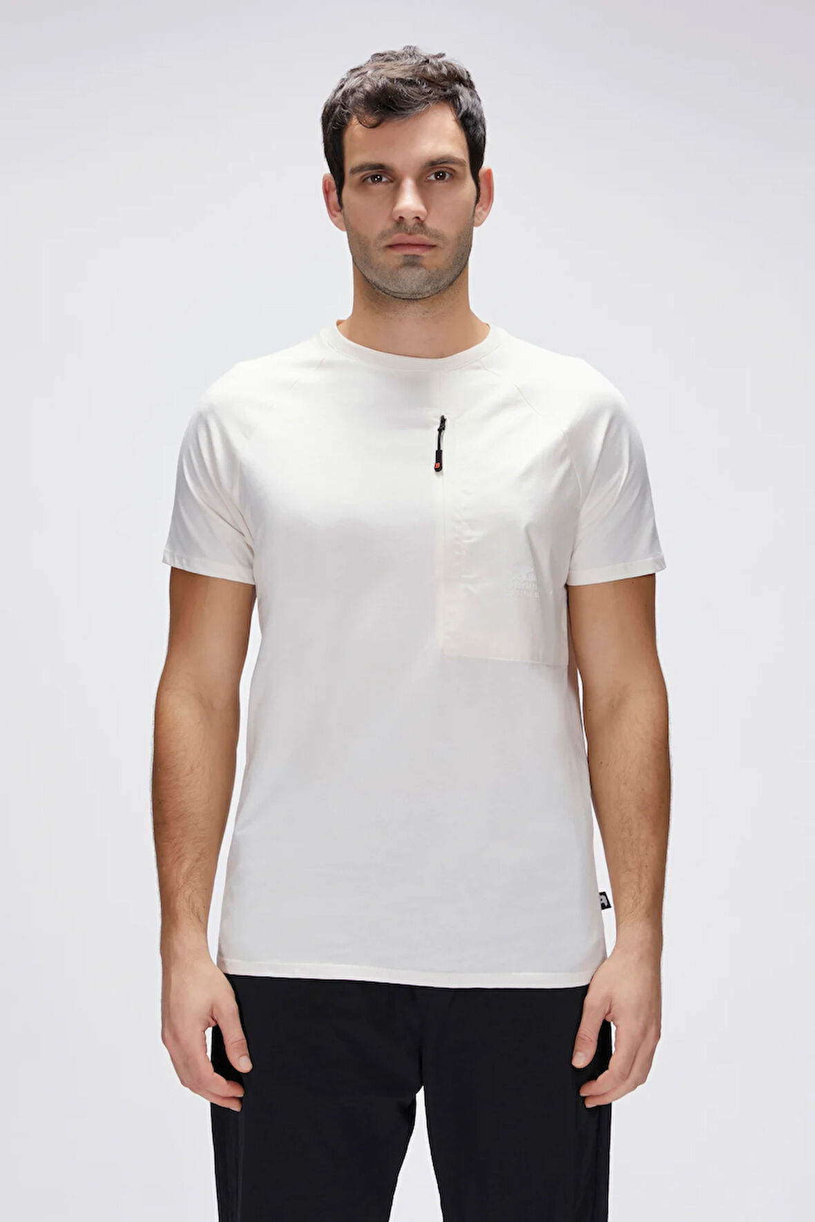 Simon Beyaz Erkek Baskılı Tişört