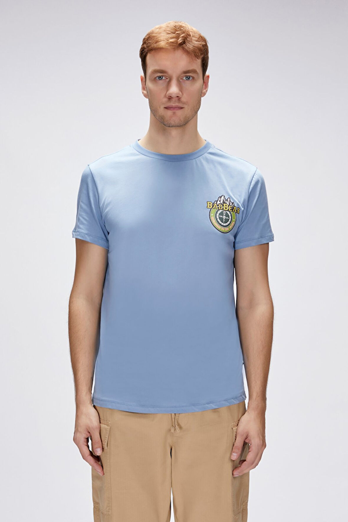 Bad Bear Anderson Element Mavi Erkek Baskılı Tişört