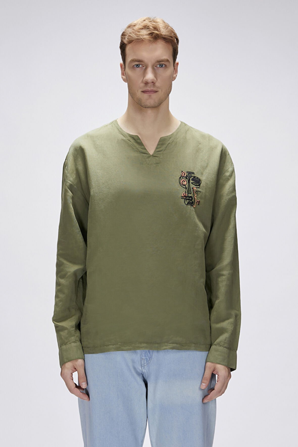 Loyd Haki Erkek Gömlek