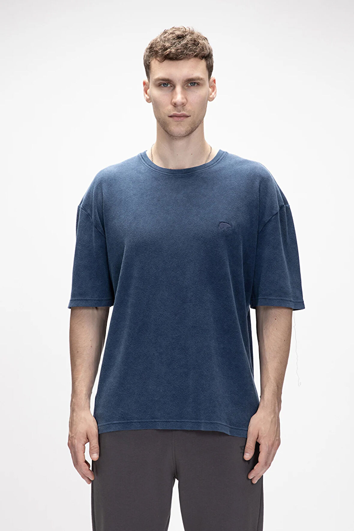 Wild İndigo Baskılı Erkek T-Shirt