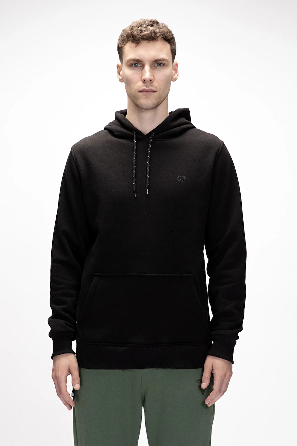 Sea Si̇yah Kapüşonlu Erkek Sweatshirt