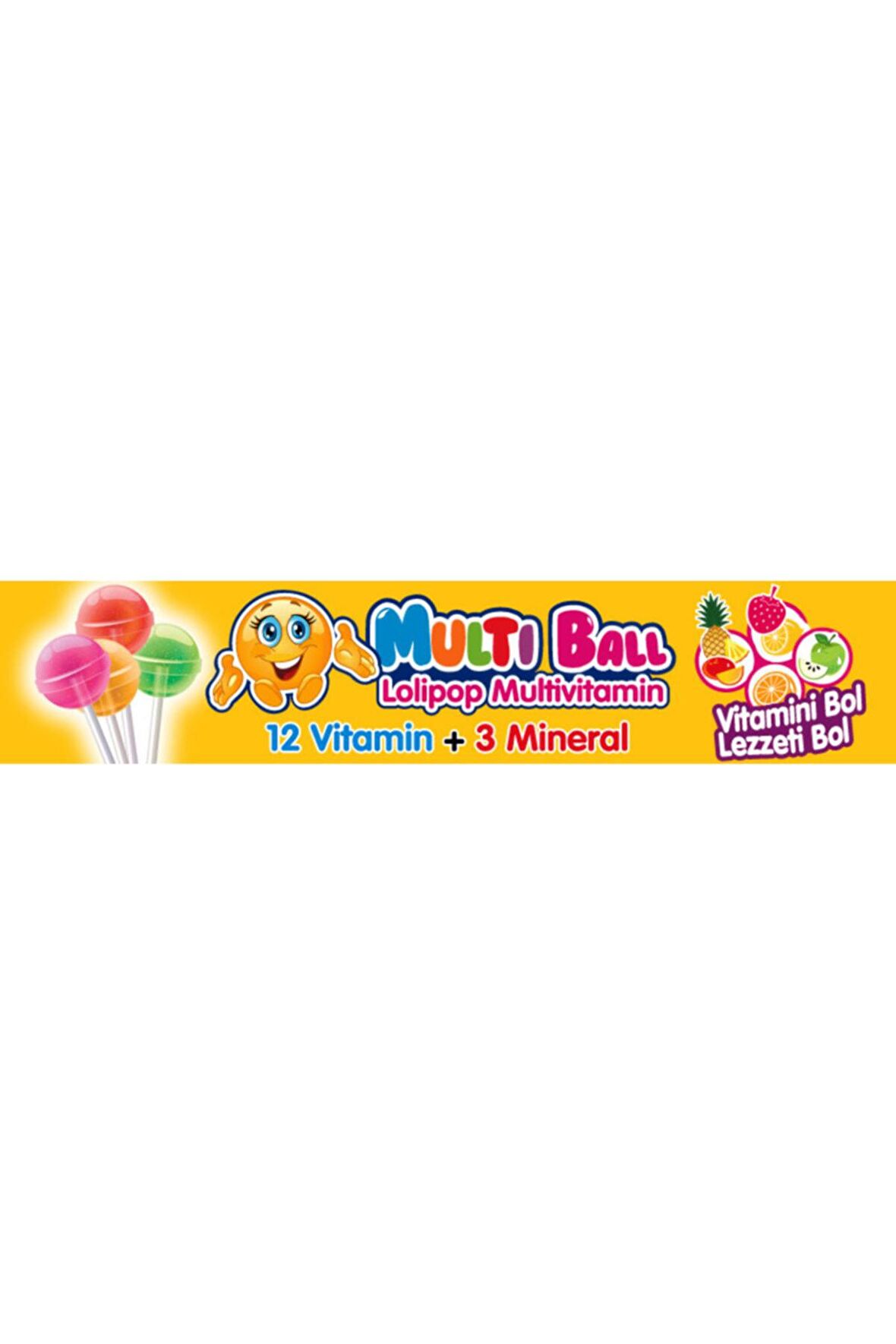 Multiball Mültivitamin Lolipop 7 Adet