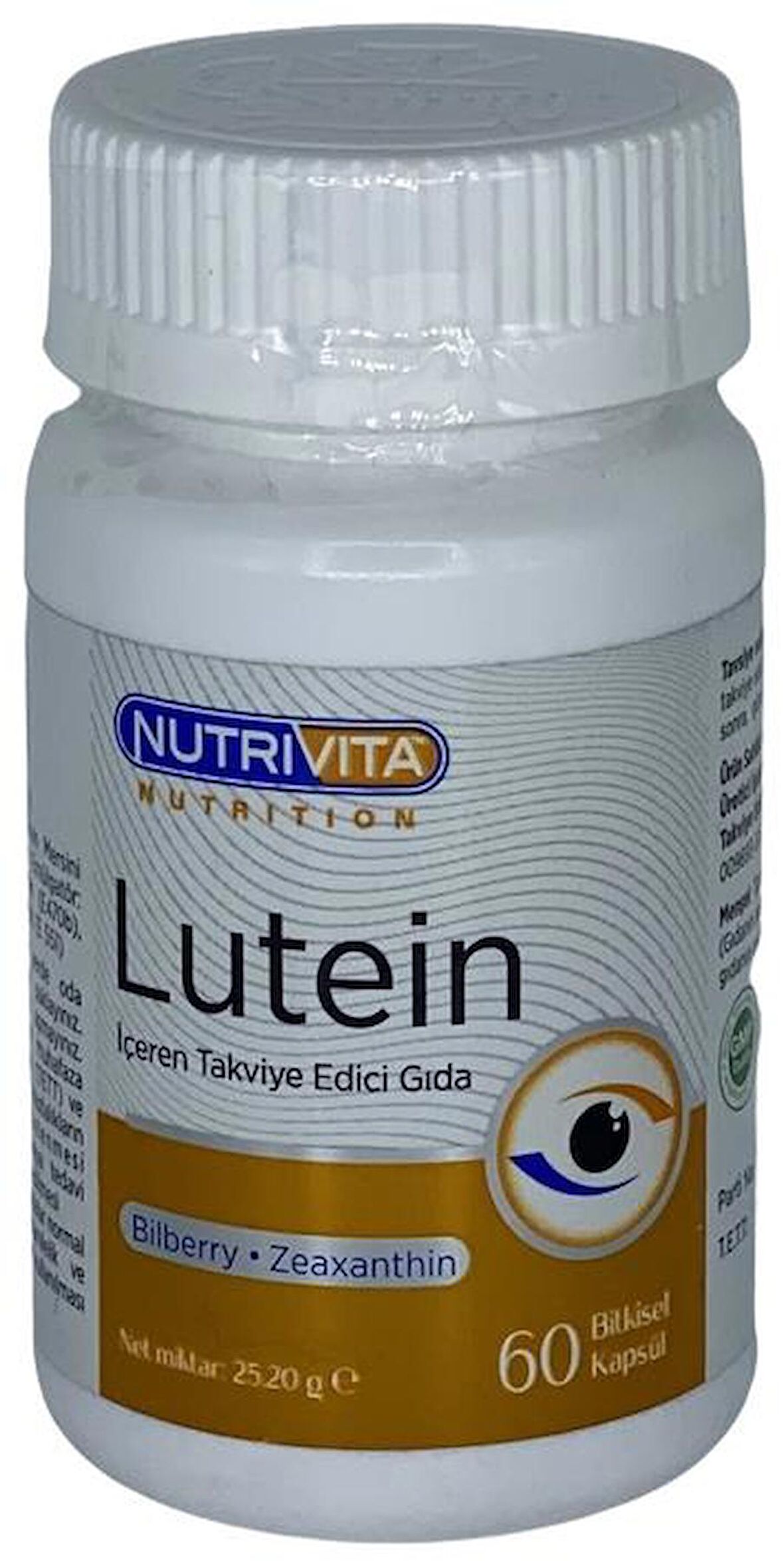 Lutein 60 Bitkisel Kapsül Bilberry Zeaxathin Yaban Mersini Zeaksantin