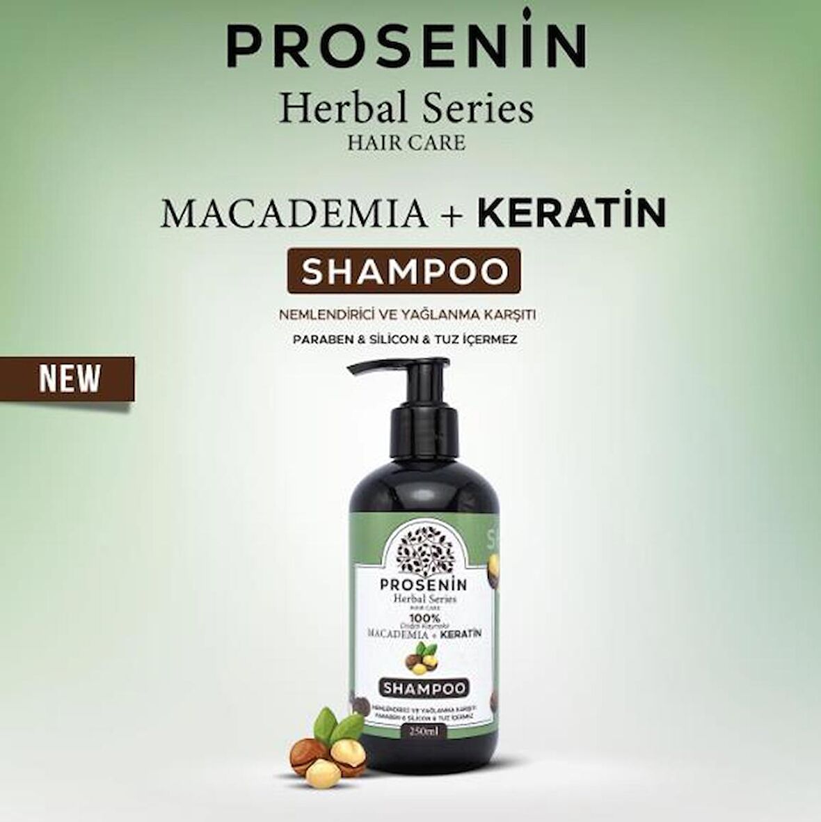 Prosenin Herbal Series Macademia & Keratin Dökülme Karşıtı Şampuanı 250 ml