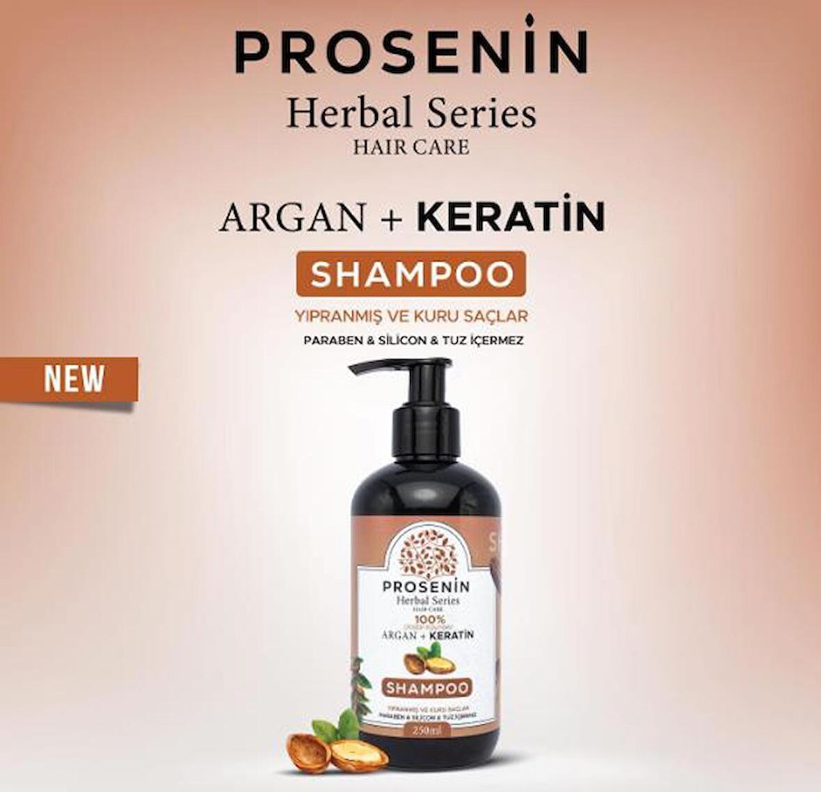 Prosenin Herbal Series Argan & Keratin Dökülme Karşıtı Şampuanı 250 ml