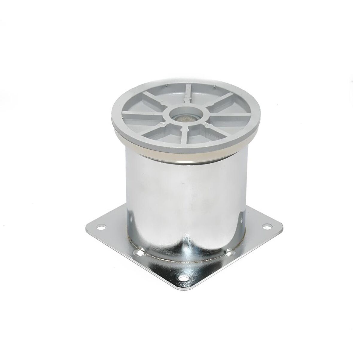 Kapsan Metal Baza Ayağı Krom Metal Tablalı Cap:60M H:70