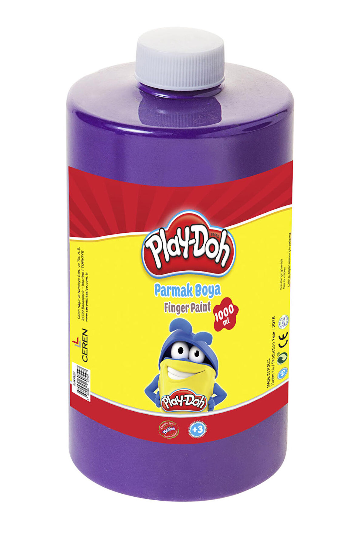 Play-Doh Parmak Boyası 1000ml Mor
