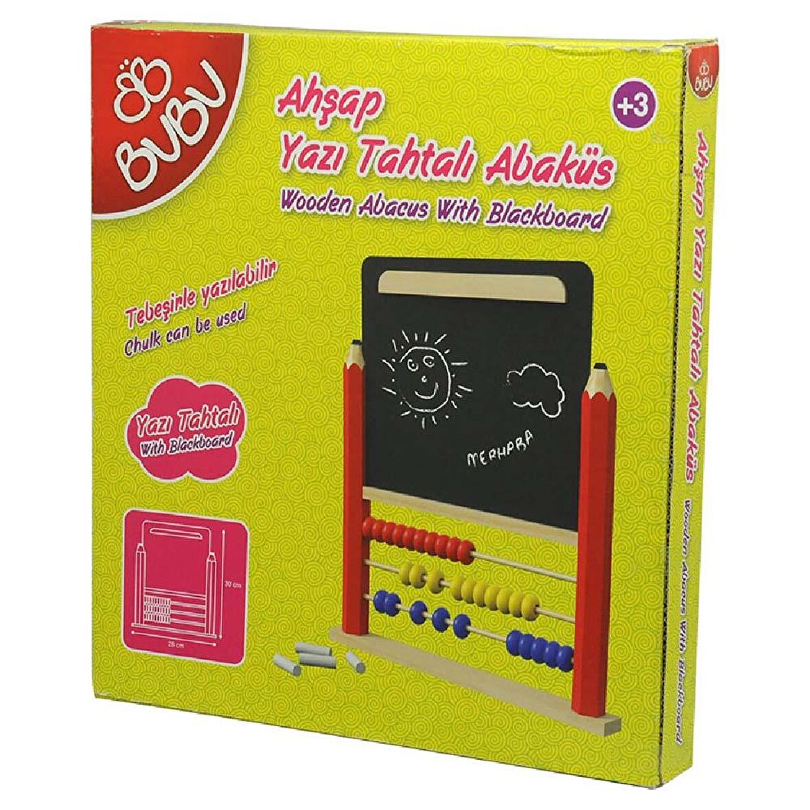 Bu-Bu Ahşap Yazı Tahtalı Abaküs Bubu-Aa0006