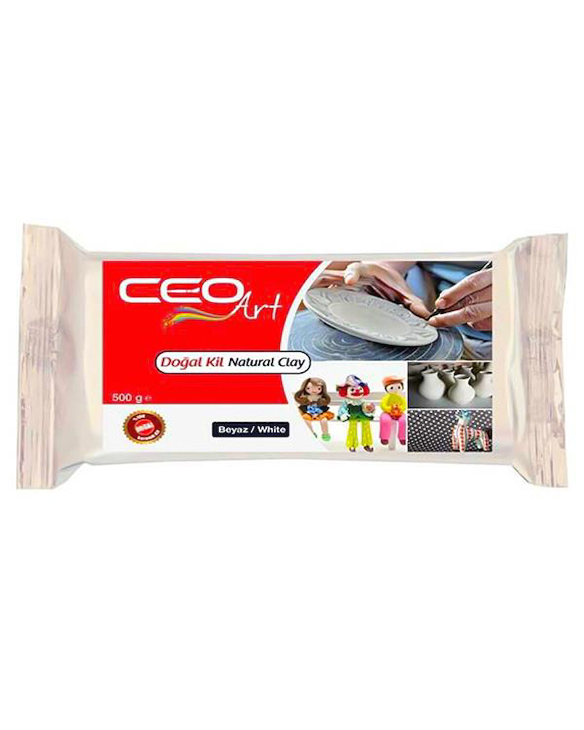 Ceo Art Doğal Kil Hamuru Beyaz 500 gr