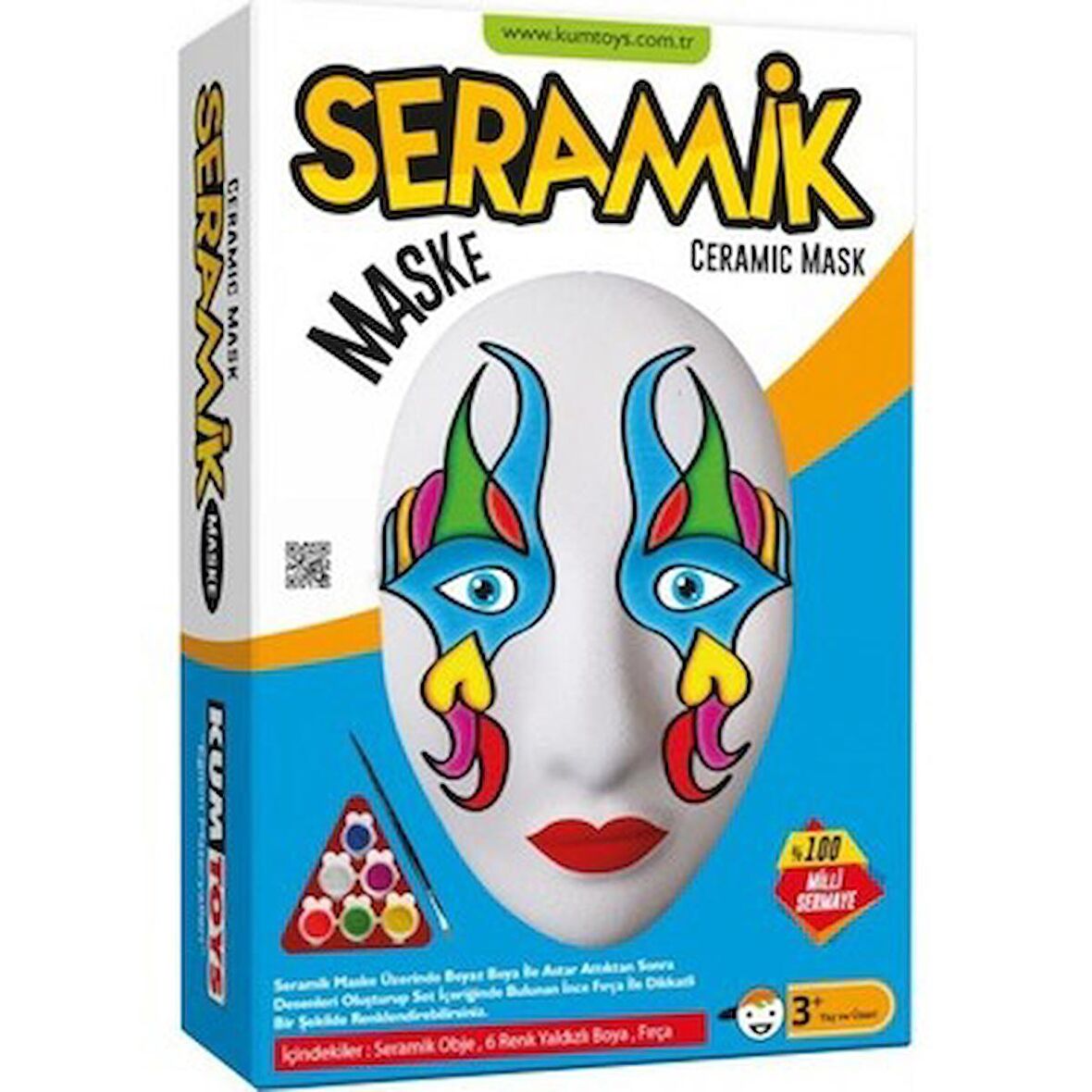 seramik maske boyama