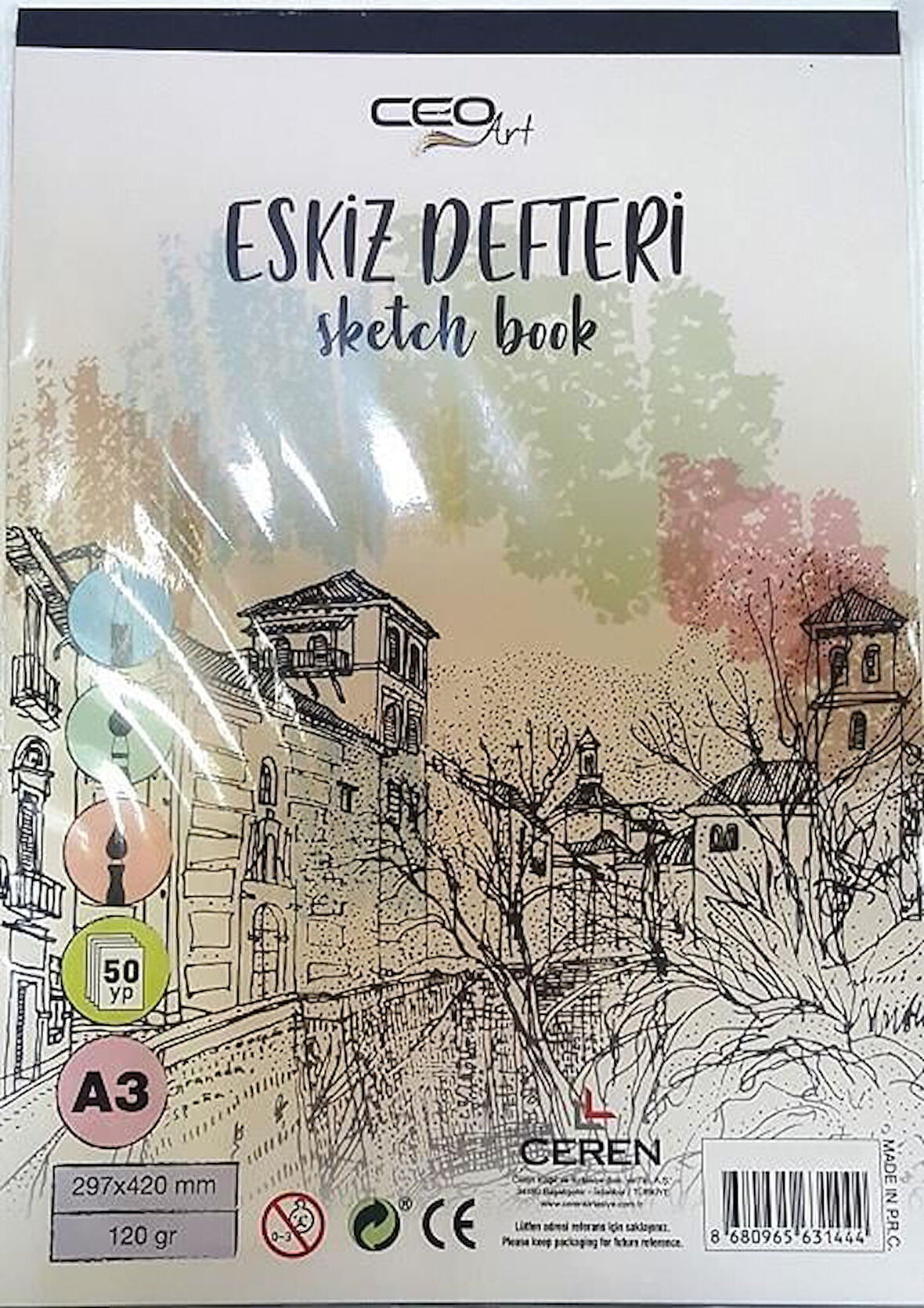 Ceoart Eskiz Defteri A3 120Gr 50 Yaprak CEO-ED0001