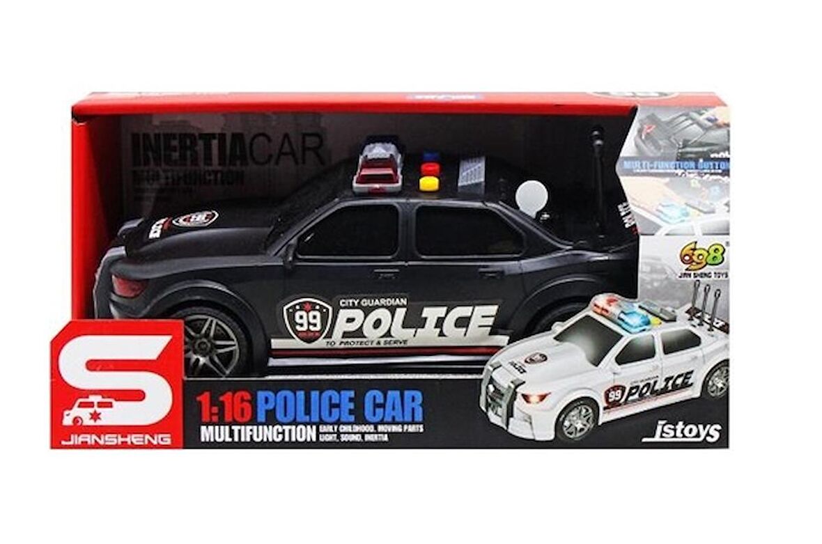 Ctoys Işıklı Ve Sesli Polis Arabası JS124C