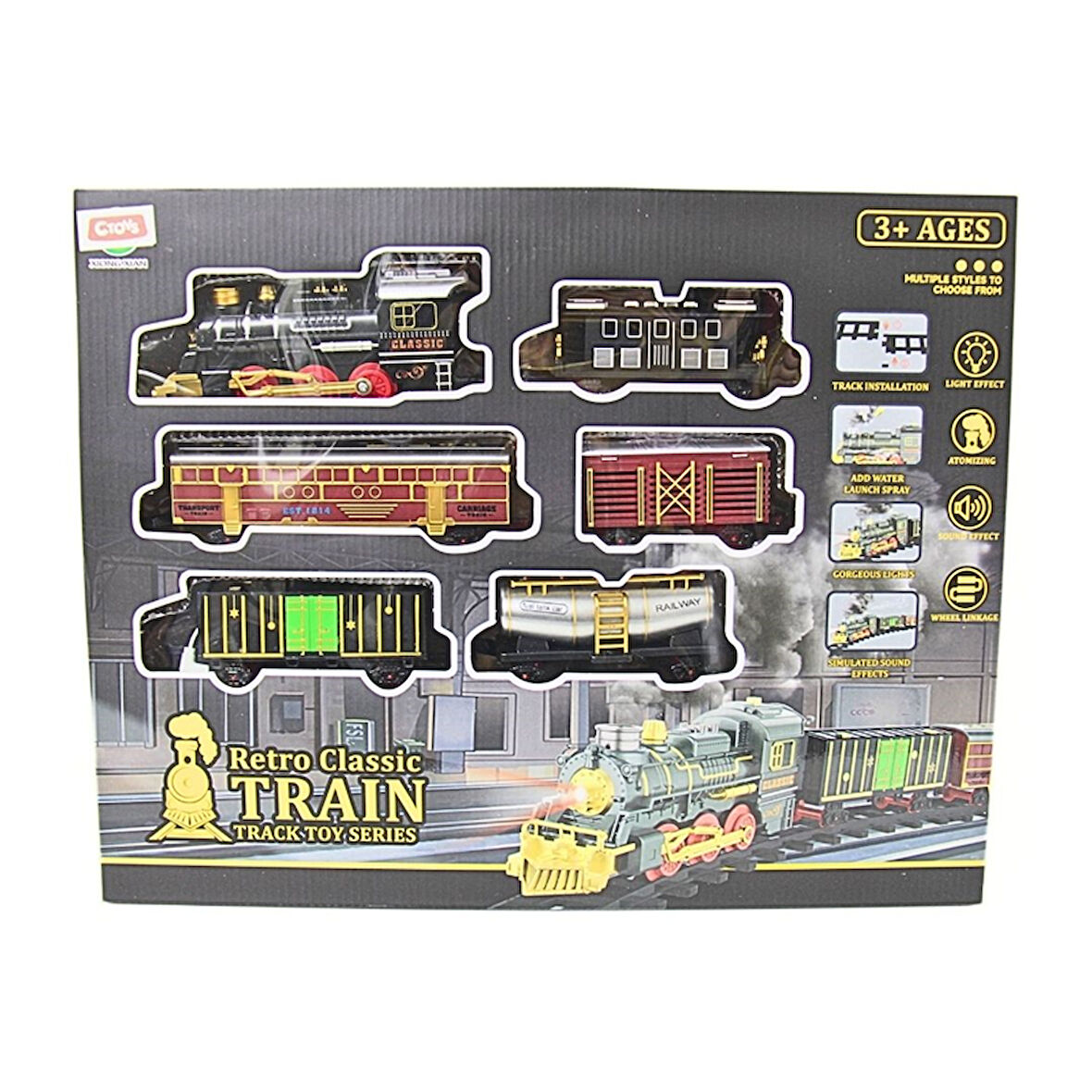 Ctoys Oyuncak Pilli Retro Classic Tren Seti 699-35A