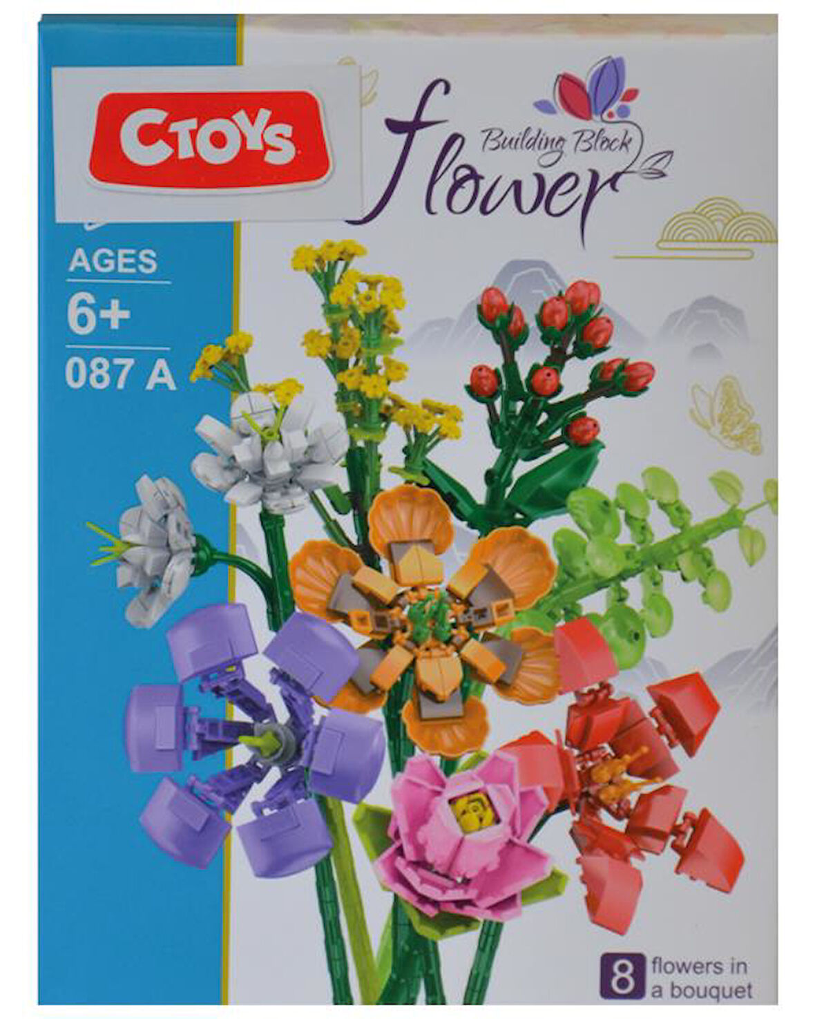 Ctoys Surprise Flower Building Block 087A