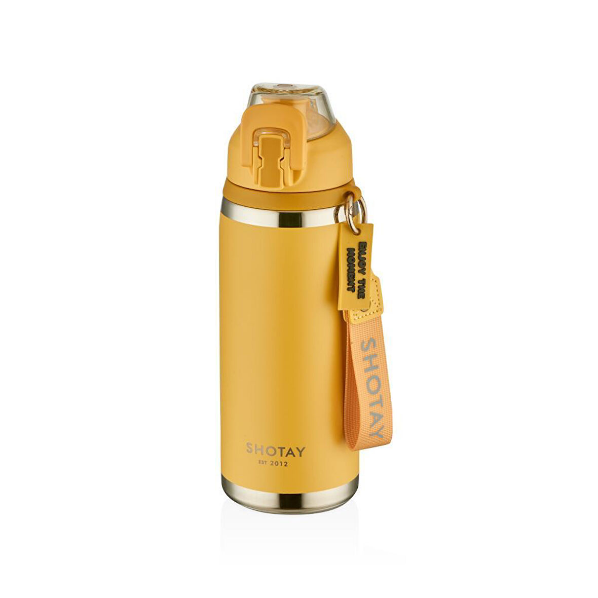 Shotay Camping Çelik Termos Matara 750Ml Sarı