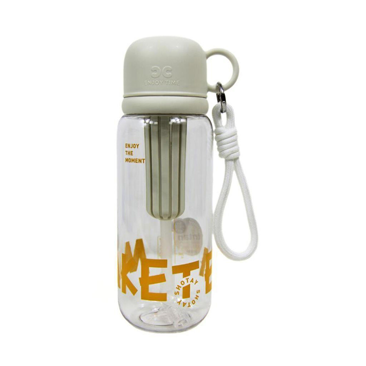Shotay Cup Cover Su Matarası Tritan Beyaz 800Ml