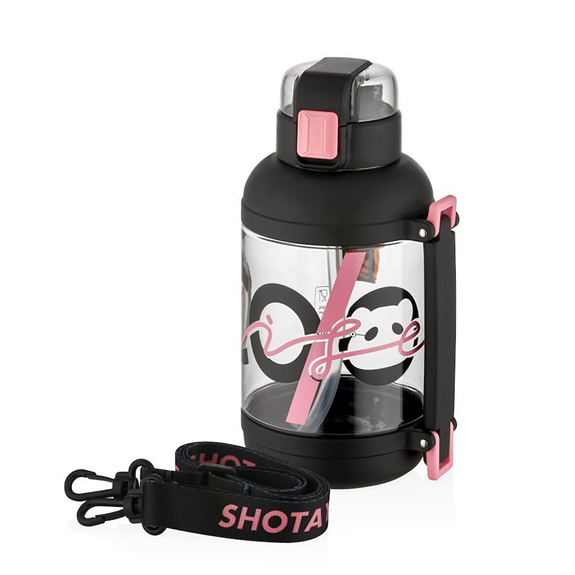 Shotay Life Su Matarası Tritan Siyah 1500Ml