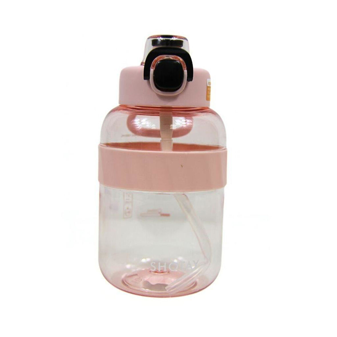 Shotay Pipetli Su Matarası Tritan Pembe 1000Ml