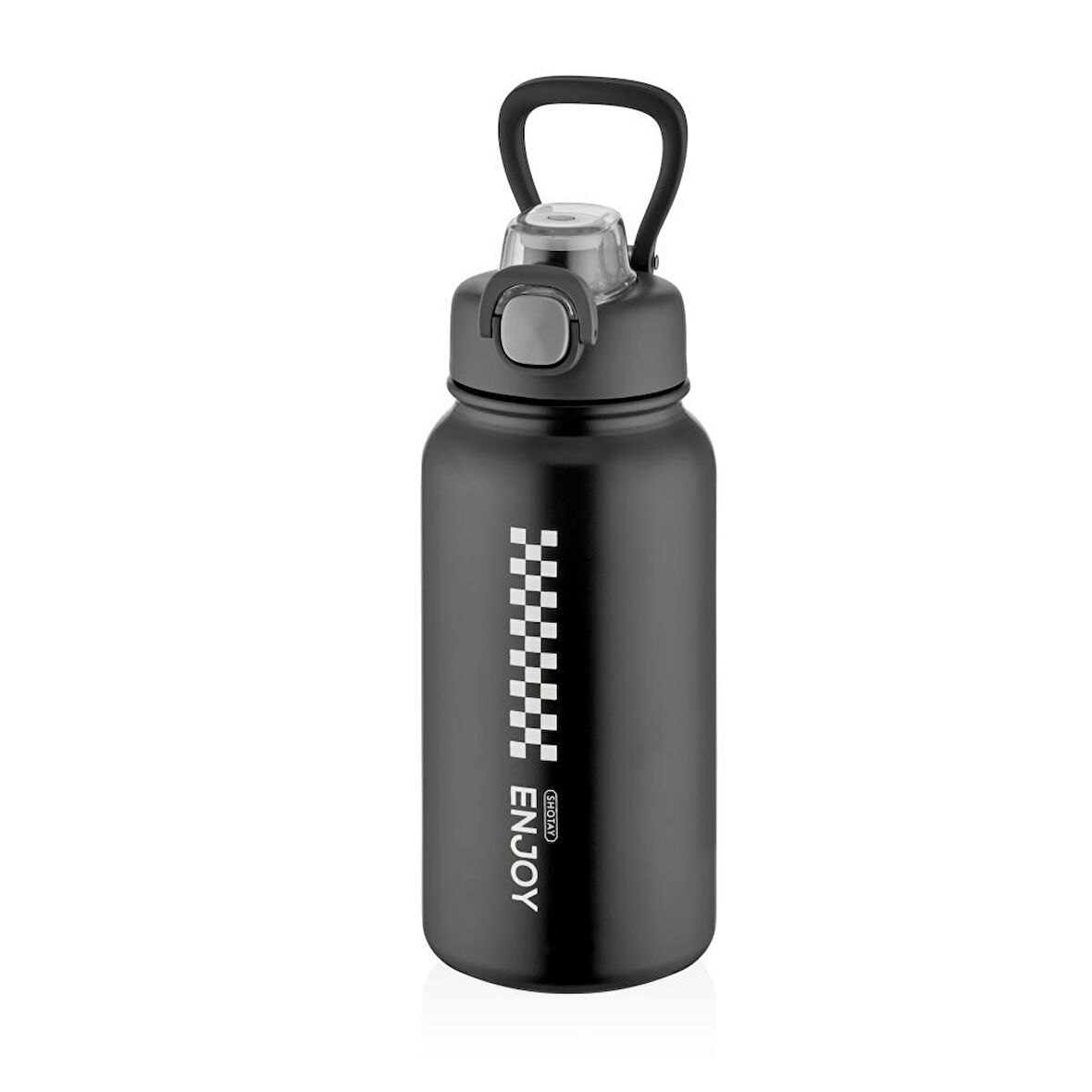 Shotay Chees Çelik Termos Matara 900Ml Siyah