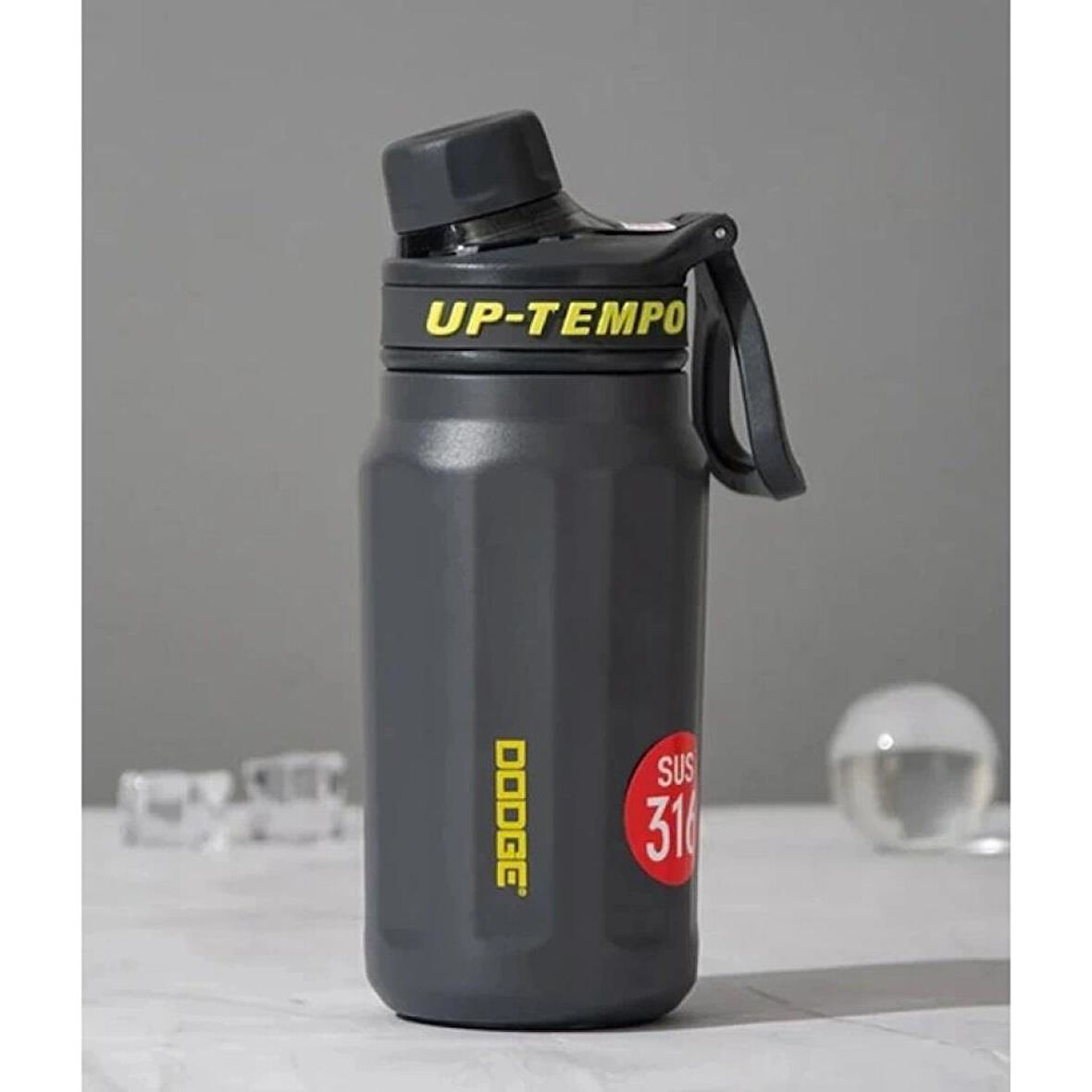 Dodge Up Tempo Çelik Termos Matara 520Ml Siyah