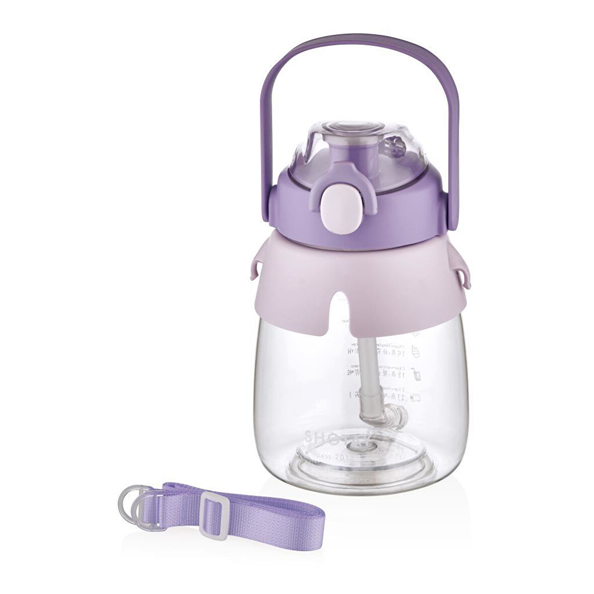 Shotay Hippo Tritan Su Matarası Mor 1050Ml