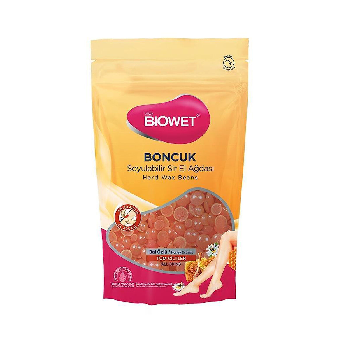 Biowet Boncuk Soyulabilir Sir El Ağdası Tüm Ciltler İçin Bal Özlü 1000 g