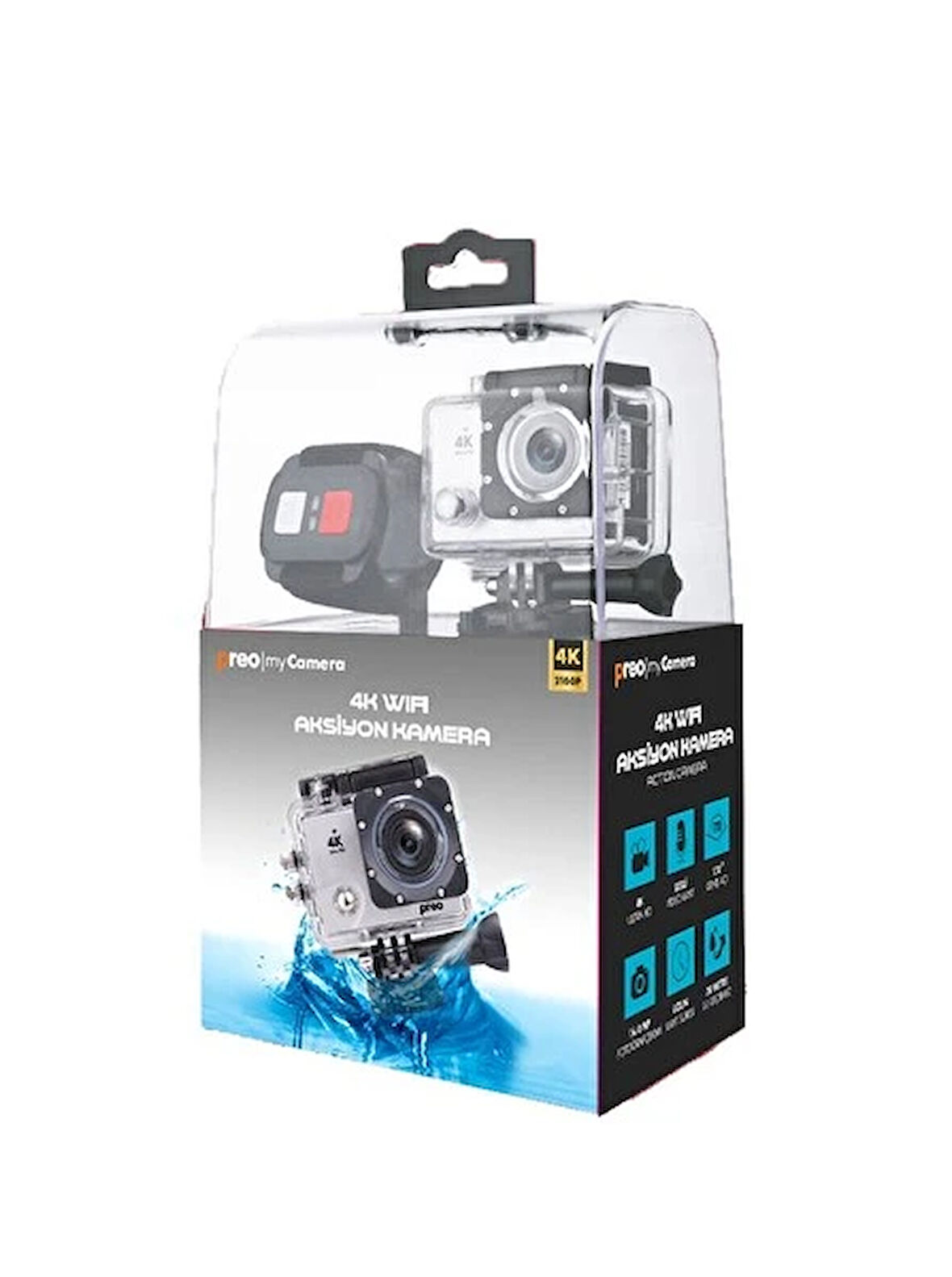 Preo Pmc08 4K Wi-Fi Aksiyon Kamera