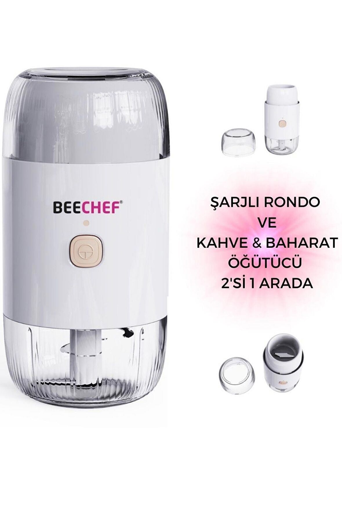 BeeChef Şarjlı Rondo ve Kahve & Baharat Öğütücü