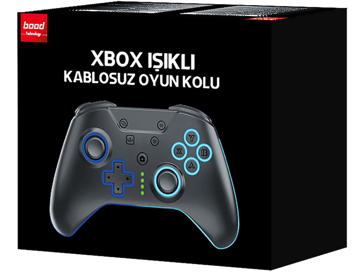 BOOD XBox Işıklı Kablosuz Oyun Kolu