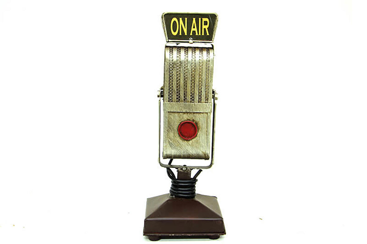 Dekoratif Metal Mikrofon  MNK