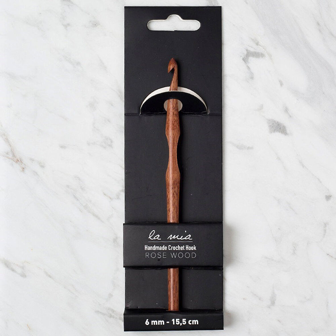 La Mia Rosewood 6 mm 15.5 cm Ahşap Yün Tığ