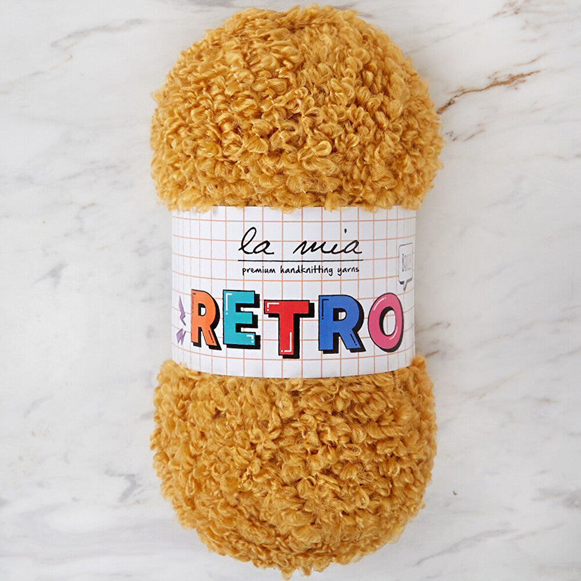 La Mia RETRO Hardal Sarısı El Örgü İpi - LM2012