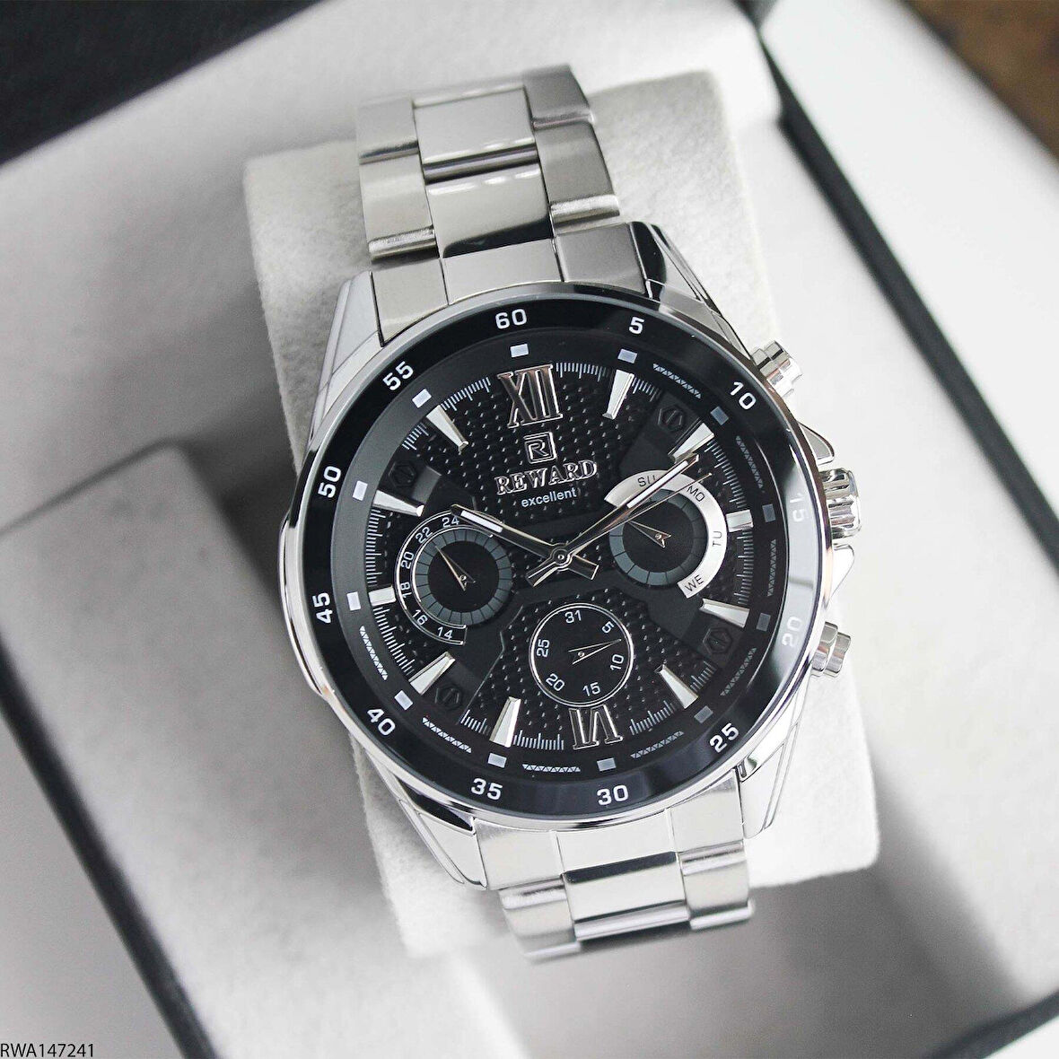 Reward RWA147241 Gümüş Renk Çelik Kordon Erkek Kol Saati