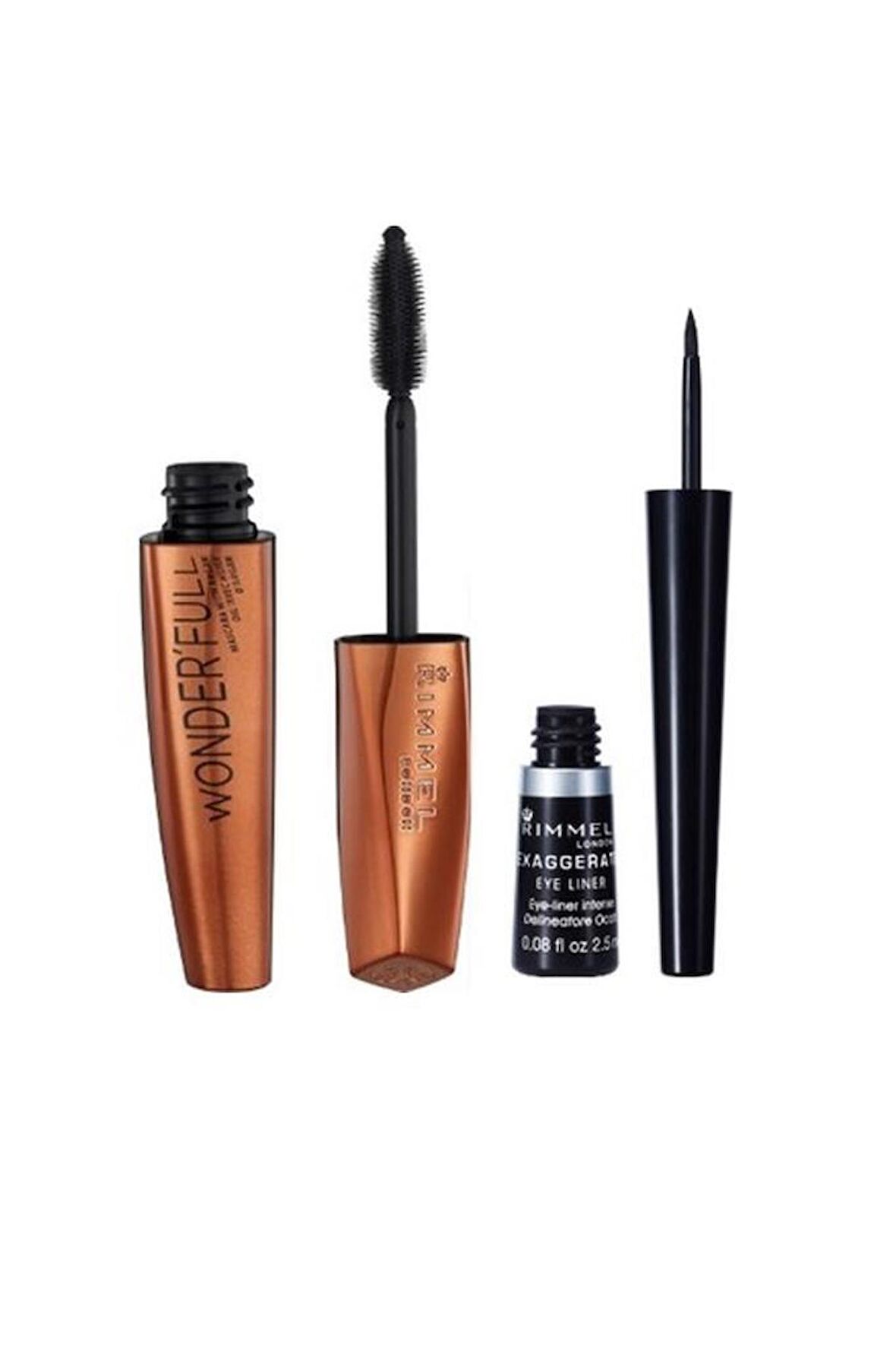 Rimmel London Wonder'full Maskara + Eyeliner Makyaj Seti