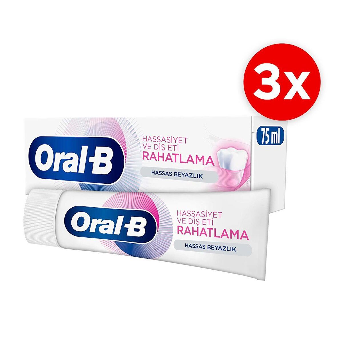 Oral-B Prof Hassasiyet & Diş Eti Hassas Beyazlık 75Ml*3