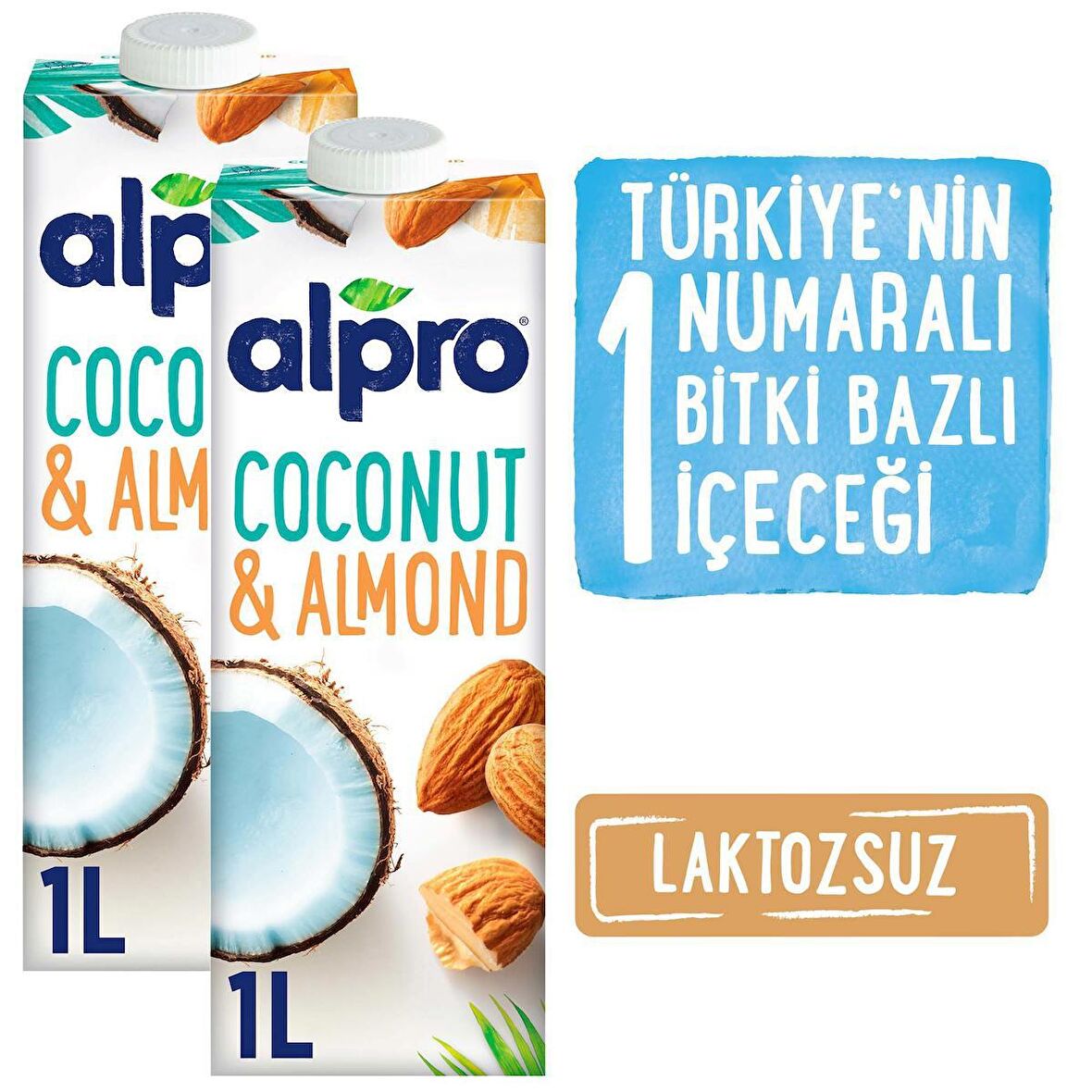 Alpro Hindistan Cevizli & Badem Sütü 2x1L