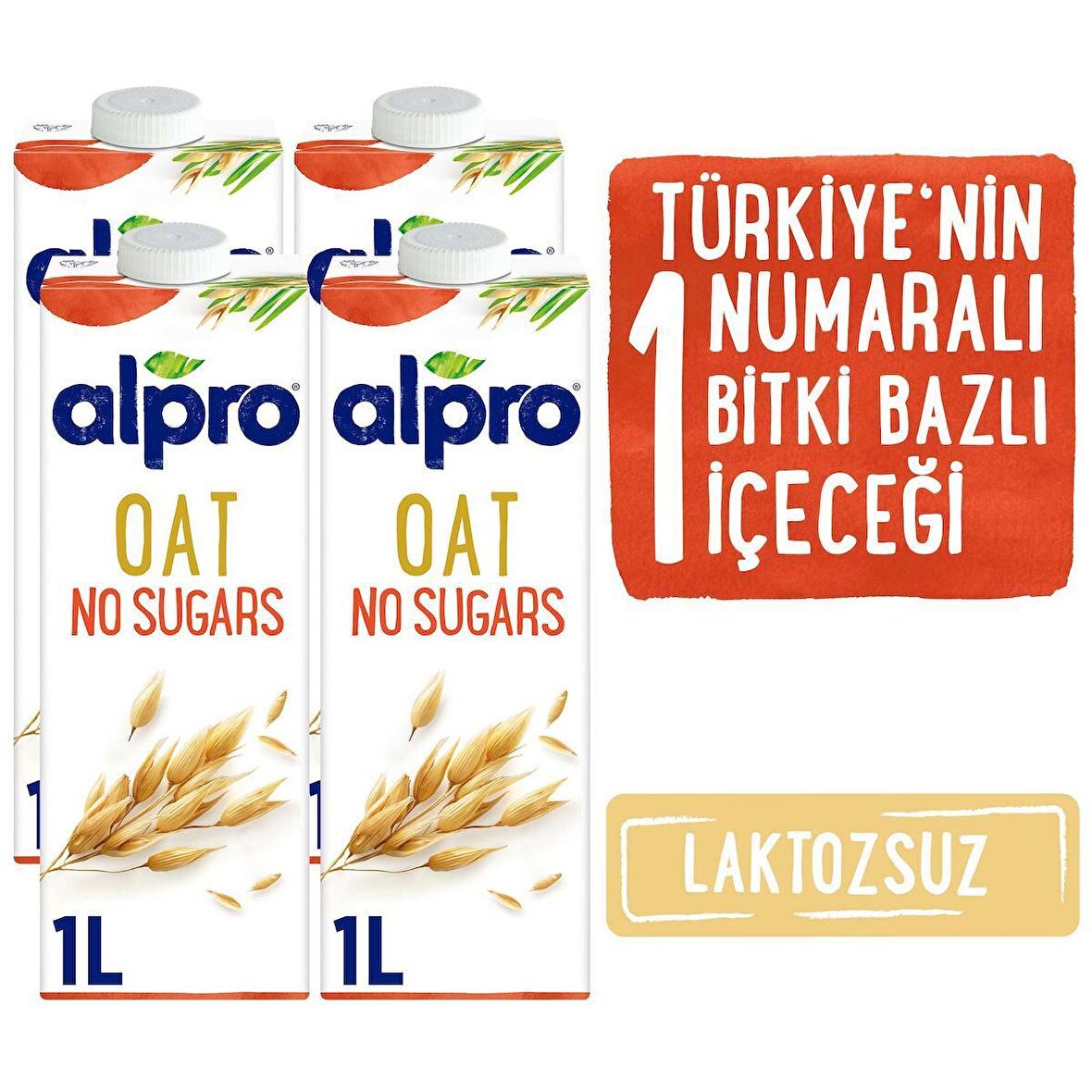 Alpro Şekersiz Yulaf Sütü 4x1L