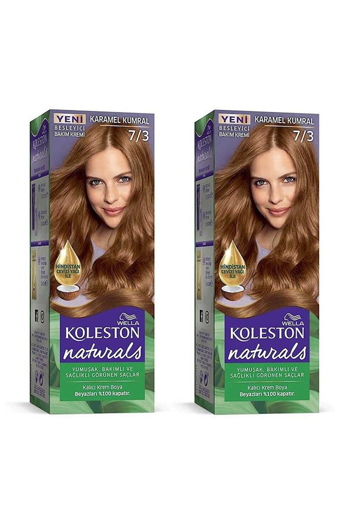 Koleston Naturals Saç Boyası 7/3 Karamel Kumral x2 Paket