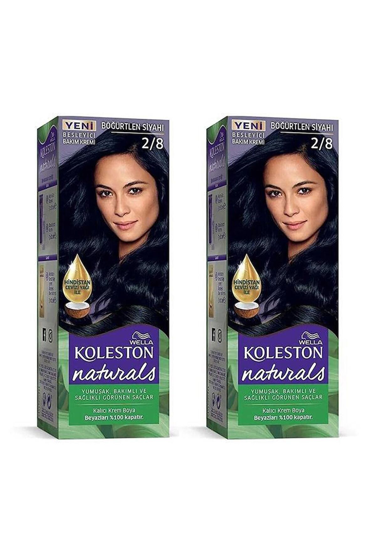 Koleston Naturals Saç Boyası 2/8 Böğürtlen Siyahı x2 Paket