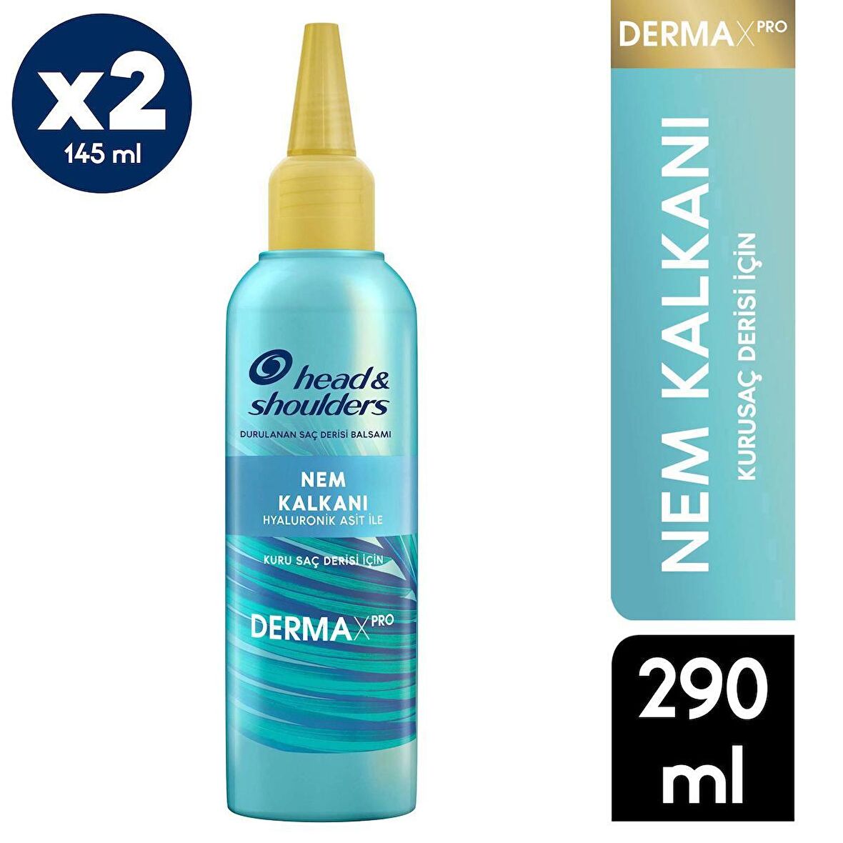 Head & Shoulders Dermaxpro Nem Kalkanı Kepeğe Karşı Etkili Saç Derisi Balsamı (2x145 ml)