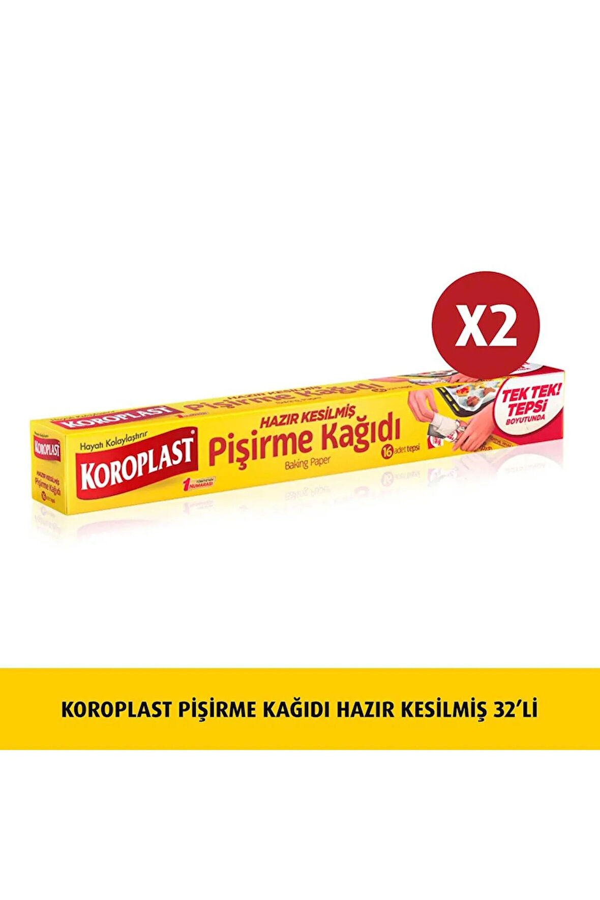 Pişirme Kağıdı Hazır Kesilmiş 16'lı X  2 Adet