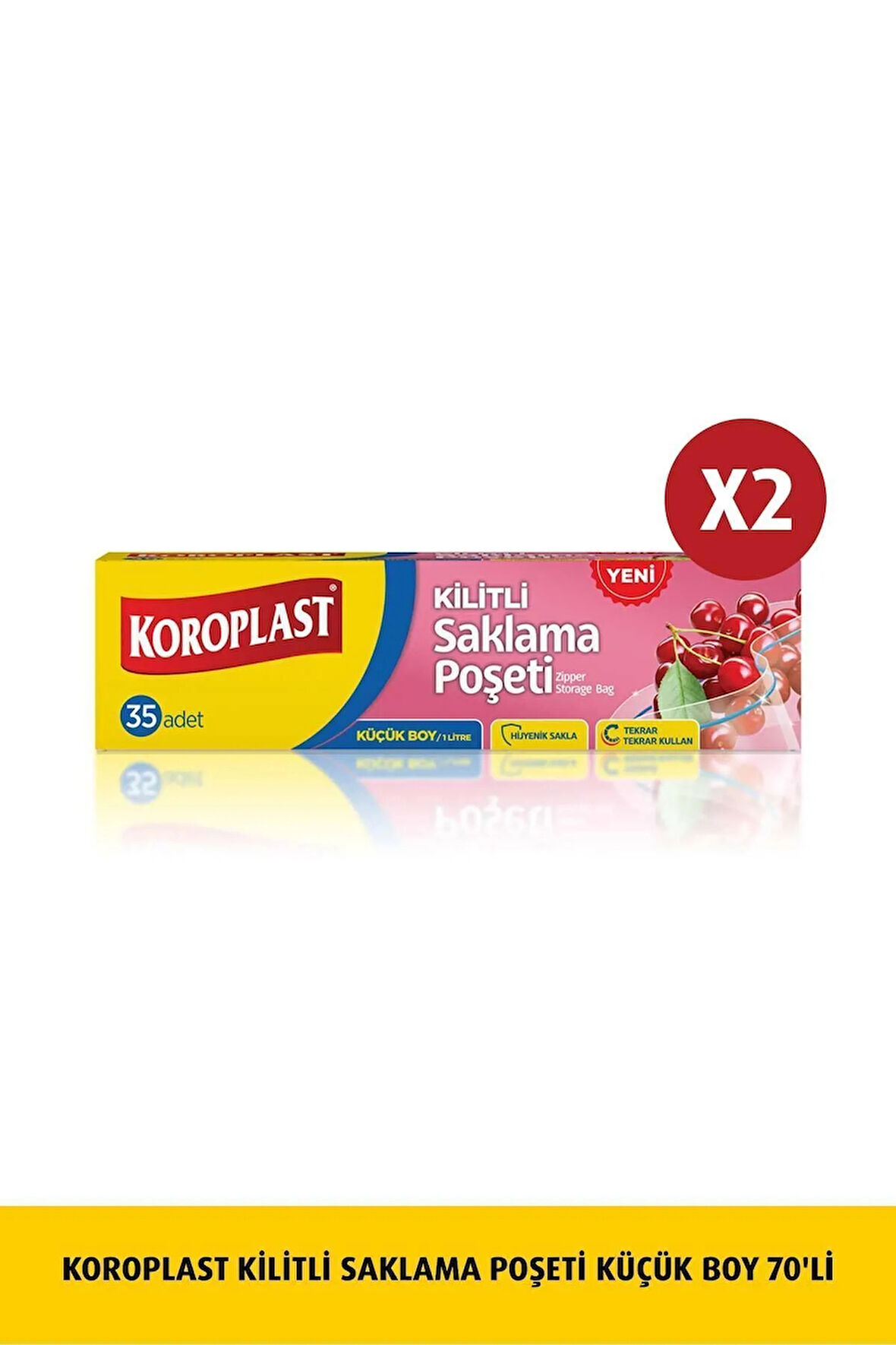 Kilitli Saklama Poşeti 35'li  X 2 Adet